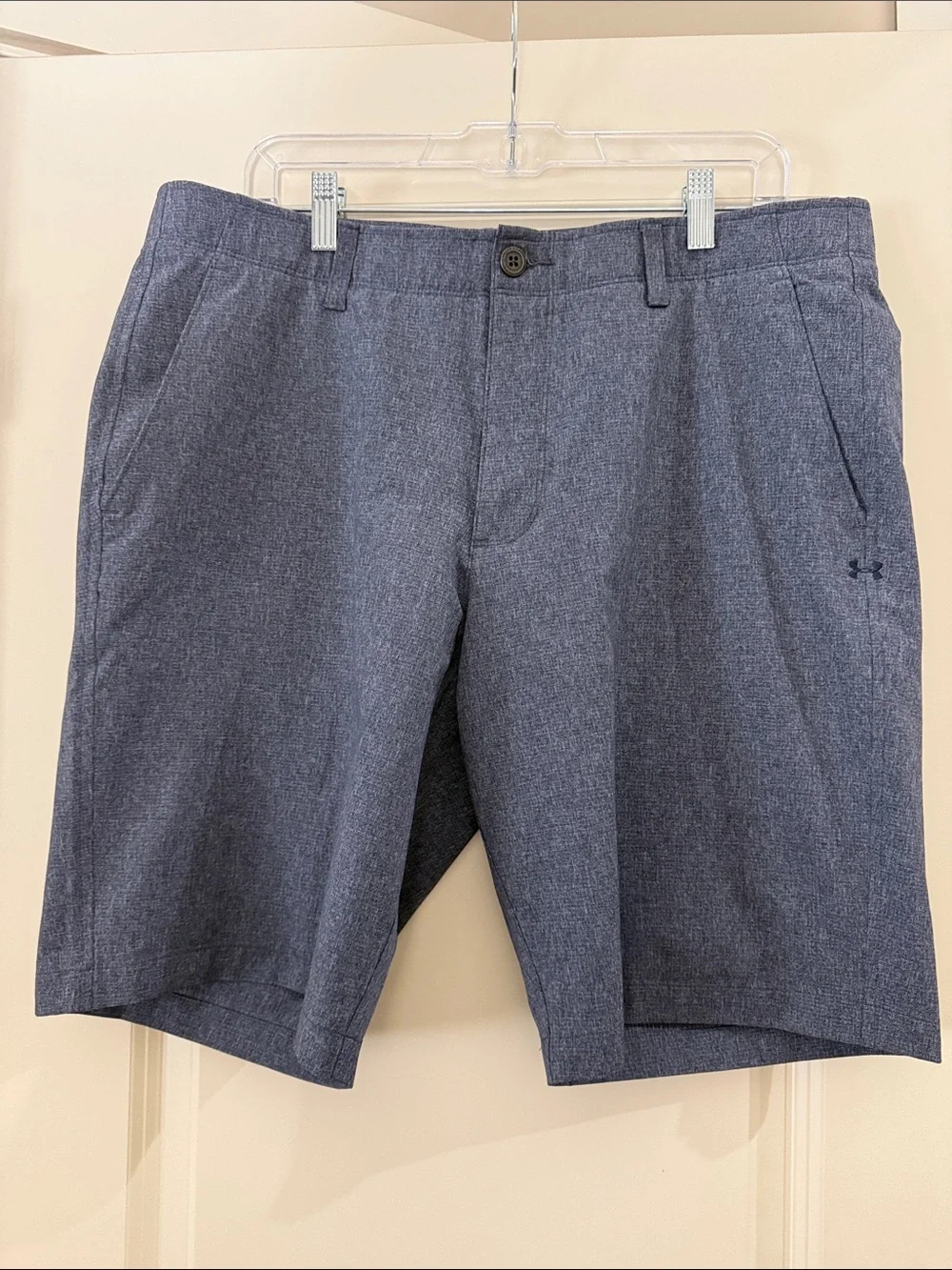 Under Armour Men's Dark Gray/Navy Performance Flat-Front Shorts